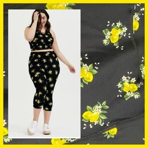 NWT Torrid Lemon active capri legging 4